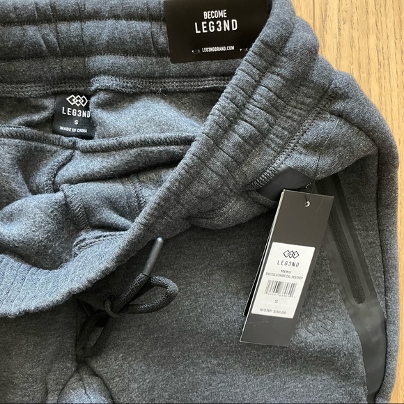 Men’s Charcoal Fleece Jogger Size S NWT - Picture 4 of 6